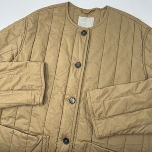 Everlane Tan Quilted Jacket